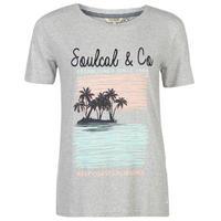 SoulCal Stepped Hem T Shirt Ladies