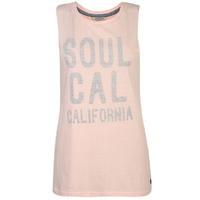 soulcal slogan vest ladies