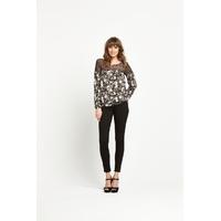 south lace yoke top