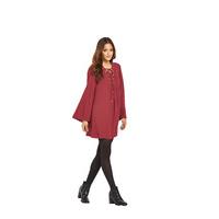 South Bell Sleeve Lace Up Front Tunic