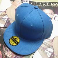 solid color flat plate baseball cap hat hip hop hat