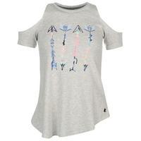 SoulCal Cold Shoulder Aztec T Shirt Ladies
