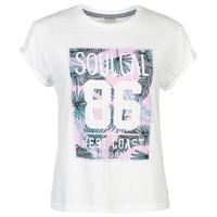 SoulCal Rolled Up Sleeve T Shirt Ladies
