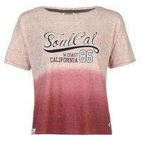 SoulCal Dip Dye T Shirt Ladies