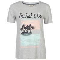 soulcal stepped hem t shirt ladies