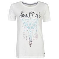 soulcal stepped hem t shirt ladies