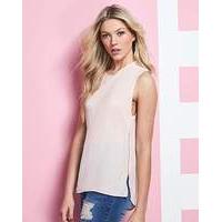 Soft Peach Zip Side Vest Top