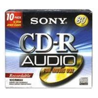 Sony CD-R Audio 700MB 80min 10pk Jewel Case