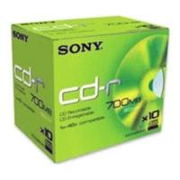 sony cd r 700mb 80min 48x 10pk jewel case