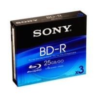 Sony BD-R 25GB 135min 6x 3pk Jewel Case