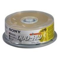 sony dvd rw 4 7gb 120min 2x 25pk spindle