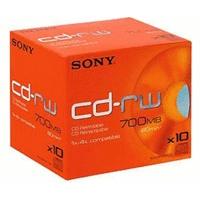 Sony CD-RW 700MB 80min 4x 10pk Jewel Case