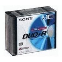 sony dvdrw 4 7gb 120min 4x 10pk jewel case