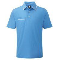 Solid Jersey Pocket Contrast Reef Blue
