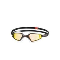 speedo black and gold swimming goggles aquapulse max mirror 2