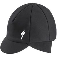 specialized winter cap with visor black