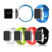 Sport Winding Silicone Watchband With The Connector for Apple Watch 38mm/42mm (Assorted Colors)