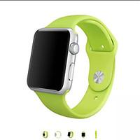 Sport Winding Silicone Watchband With The Connector Two-piece dress for Apple Watch 38mm/42mm (Assorted Colors)