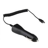 Spiral Cable Micro USB Car Power Charger for Samsung Galaxy and Other Cellphones (Black)