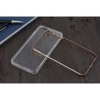 Special Design Metal Bumper Frame and Transparent TPU for iPhone 6