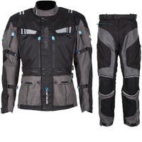 Spada Lati2ude Motorcycle Jacket & Trousers Black Anthracite Kit