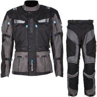 Spada Lati2ude Motorcycle Jacket & Trousers Black Anthracite Kit