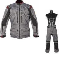 spada stelvio motorcycle jacket amp trousers vintage grey kit