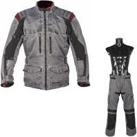 spada stelvio motorcycle jacket amp trousers vintage grey kit