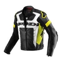 Spidi Warrior Pro Leather Jacket black/white/yellow