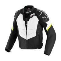 Spidi TRK Evo Leather jacket black/white/yellow