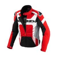 spidi warrior tex jacket redblackweiss