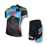 SPAKCT Cycling Jersey with Shorts Men\'s Short Sleeve Bike Jersey Shorts Clothing SuitsQuick Dry Anatomic Design High Breathability