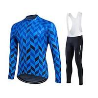 Sports Cycling Jersey Men\'s / Unisex Long Sleeve BikeBreathable / Thermal / Warm / Quick Dry / Windproof / Fleece Lining / Moisture