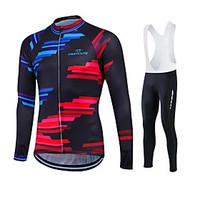Sports Cycling Jersey Women\'s / Men\'s / Unisex Long Sleeve BikeBreathable / Thermal / Warm / Quick Dry / Fleece Lining / Moisture