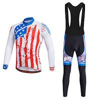 sports cycling jersey with bib tights mens long sleeve bikebreathable  ...