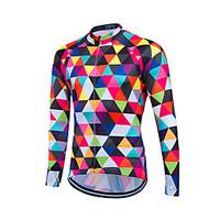 Sports Cycling Jersey Men\'s Long Sleeve BikeBreathable / Thermal / Warm / Quick Dry / Front Zipper / Sweat-wicking / Soft / YKK Zipper /