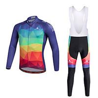 sports cycling jersey with bib tights mens long sleeve bikebreathable  ...