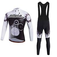 sports cycling jersey with bib tights mens long sleeve bikebreathable  ...