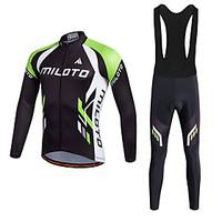 sports cycling jersey with bib tights mens long sleeve bikebreathable  ...