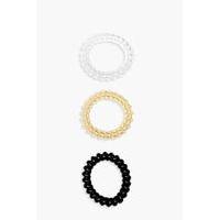 Spiral Coil Elastic Bobbles 3 Pack - multi