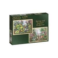 Spring and Summer Hedgerow - 2 x 500pc Jigsaw Puzzle