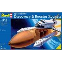 space shuttle discovery and booster 1144 scale model kit