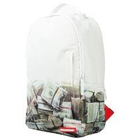 Sprayground White Money Rolled Backpack