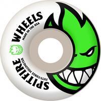 Spitfire White Skateboard Wheels Bighead - Neon Green 53mm (Pack of 4)