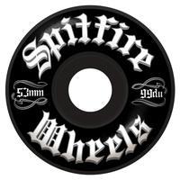 Spitfire Por Vida Skateboard Wheels - Black 53mm