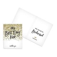 Sparkle Thank You Card With Fold