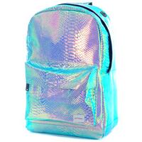 Spiral OG Platinum Backpack - (Textured) Sapphire Holographic