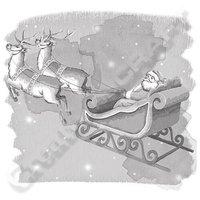 Spellbinders 3D Stamps - Santa Sleigh 373903