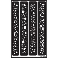 Sparkle Border Over \'n\' Over Glass Etching Stencil