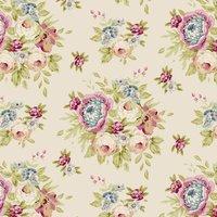 Spring Diaries Garden Flowers Dove White Fat Quarter by Groves 375360